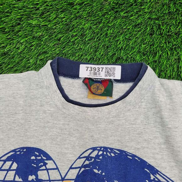 Vintage 90s USN Navy Shirt XL 23x27 Gray Boxy - Picture 9 of 12